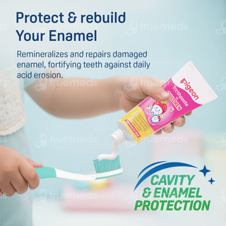 Pigeon Strawberry Flavour Toothpaste For Children 45Gm With Toothbrush Free
