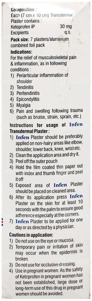 Infen Transdermal Plaster 7