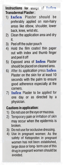 Infen Transdermal Plaster 7