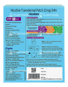 Nicotex 21mg Nicotine Transdermal Patch 7