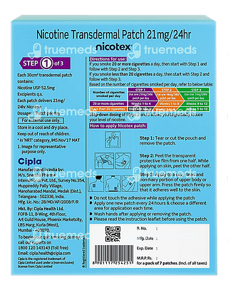 Nicotex 21 MG Step 1 Of 3  Patch 7