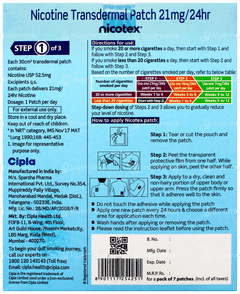 Nicotex 21Mg Nicotine Transdermal Patch 7