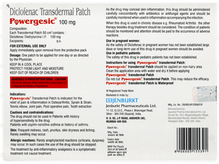 Powergesic 100mg Transdermal Patch 3