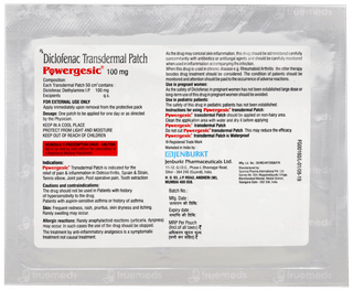 Powergesic 100mg Transdermal Patch 3