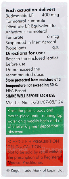 Budamate 400 Transhaler 120mdi Budamate 400 Transhaler 120mdi