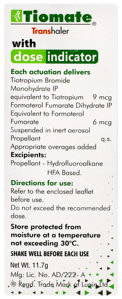 Tiomate Transhaler 180mdi