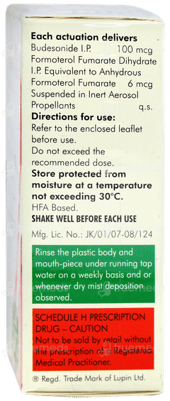 Budamate 100 Transhaler 120mdi