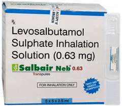 Salbair Neb 0.63 Transpules 2.5ml Salbair Neb 0.63 Transpules 2.5ml
