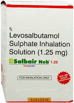Salbair Neb 1.25 Transpules 2.5Ml
