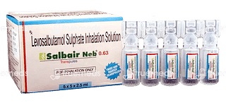 Salbair Neb 0.63 MG Transpules 2.5 ML Pack Of 5