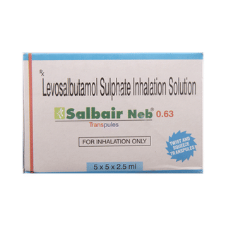 Salbair Neb 0.63mg 2.5ml Pack Of 5 Transpules