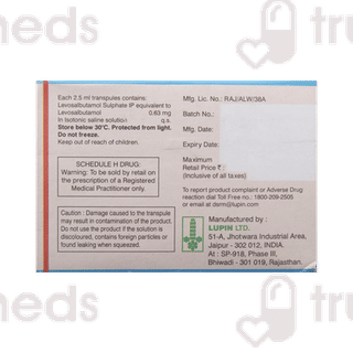 Salbair Neb 0.63mg 2.5ml Pack Of 5 Transpules