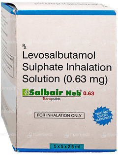 Salbair Neb 0.63Mg 2.5Ml Pack Of 5 Transpules
