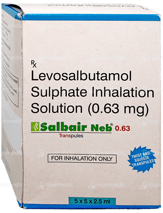 Salbair Neb 0.63Mg 2.5Ml Pack Of 5 Transpules