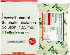 Salbair Neb 1.25 2.5Ml Pack Of 5 Transpules