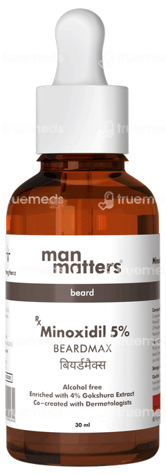 Man Matters Beardmax Alcohol Free Solution 30Ml Man Matters Beardmax Alcohol Free Solution 30Ml