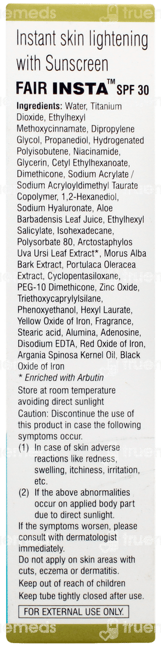 Fair Insta Spf 30 Sunscreen Cream 20gm