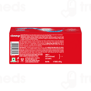 Closeup Everfresh+ Red Hot Toothpaste 4 Tubes