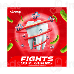 Closeup Everfresh+ Red Hot Toothpaste 4 Tubes