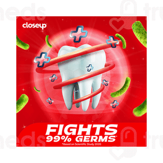 Closeup Everfresh+ Red Hot Toothpaste 4 Tubes