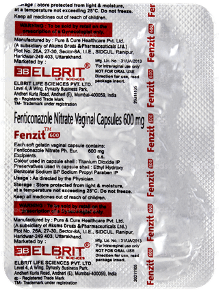 Fenzit 600 Vaginal Capsule 2
