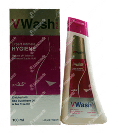 V Wash Plus Expert Intimate Hygiene Liquid Wash 100ml