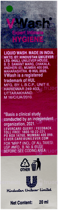 V Wash Expert Intimate Hygiene 20Ml V Wash Expert Intimate Hygiene 20Ml