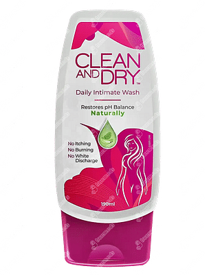 Clean And Dry Daily Intimate Wash 190ml