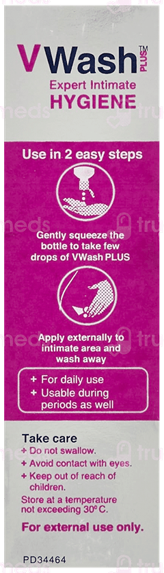 V Wash Plus Expert Intimate Hygiene Liquid Wash 20Ml V Wash Plus Expert Intimate Hygiene Liquid Wash 20Ml