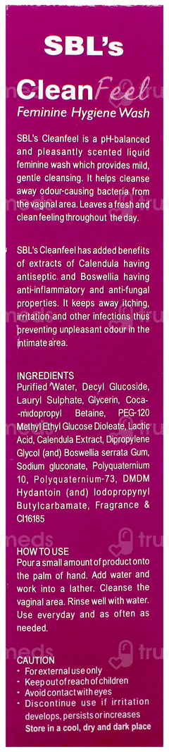 Sbls Cleanfeel Feminine Hygiene Wash 100Ml Sbls Cleanfeel Feminine Hygiene Wash 100Ml