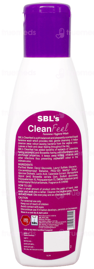 Sbls Cleanfeel Feminine Hygiene Wash 100Ml