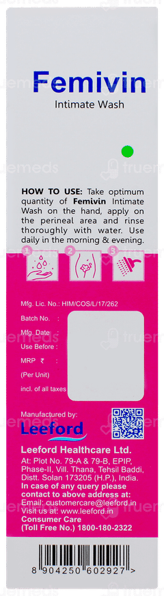 Femivin Intimate Wash 100ml Femivin Intimate Wash 100ml