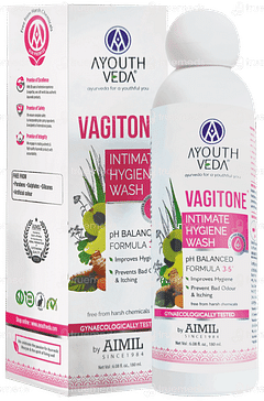 Ayouthveda Vagitone Intimate Hygiene Wash 180ml