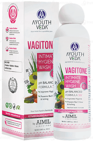 Ayouthveda Vagitone Intimate Hygiene Wash 180ml