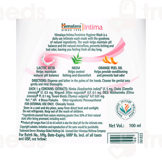 Himalaya Intima Feminine Hygiene Wash 100ml