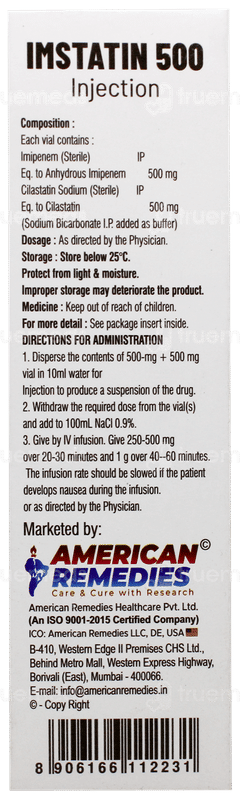 Imstatin 500 Injection 1 Imstatin 500 Injection 1