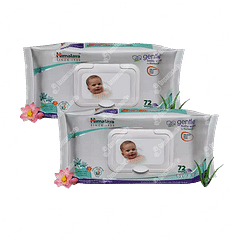 Himalaya Baby Gentle 2 Pack Of 72 Wipes Himalaya Baby Gentle 2 Pack Of 72 Wipes