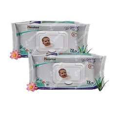 Himalaya Baby Gentle Wipes Combo Pack 2*72