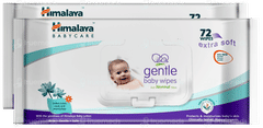 Himalaya Baby Gentle 2 Pack Of 72 Wipes