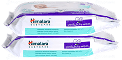 Himalaya Baby Gentle 2 Pack Of 72 Wipes