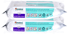 Himalaya Baby Gentle 2 Pack Of 72 Wipes