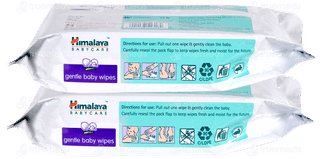 Himalaya Baby Gentle 2 Pack Of 72 Wipes