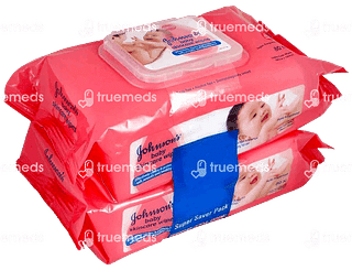 Johnsons Baby Skin Care Wipes Pack Of 2*80