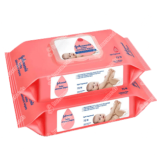 Johnsons Baby Wipes 72 Twin Pack