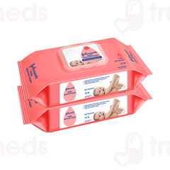Johnsons Baby Skincare Wipes 72 Pack Of 2