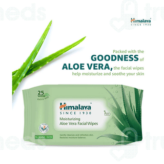 Himalaya Moisturizing Aloe Vera Facial Wipes 25