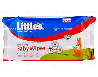 Little's Soft Cleansing Baby Wipes 80 Pieces