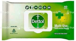 Dettol Original Multi Use Skin And Surface Wipes 40