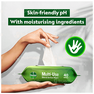 Dettol Original Multi Use Skin And Surface Wipes 80