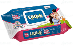 Little's Soft Cleansing With Lid Baby Wipes 80